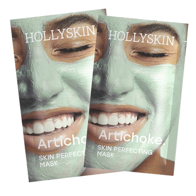 Охолоджувальна ліфтинг маска для боротьби з набряками HOLLYSKIN Artichoke. Skin Perfecting Mask, 10 ml (2 шт)