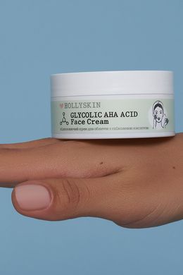 Восстанавливающий крем для лица с гликолевой кислотой HOLLYSKIN Glycolic AHA Acid Face Cream