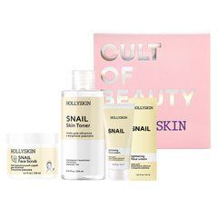 Фото Набір Hollyskin для пом’якшення і відновлення шкіри з муцином равлика