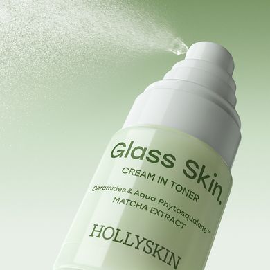 Фото Крем-тонер для обличчя HOLLYSKIN Glass Skin. з церамідами та екстрактом матчі