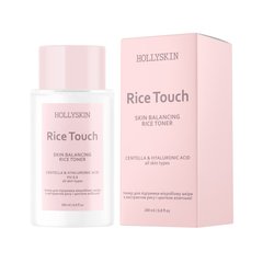 Тонер для підтримки мікробіому шкіри з екстрактом центели азійської і рисом Rice Touch HOLLYSKIN